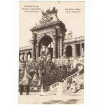 Marseille . le palais longchamp, la fontaine cantini, la cath�drale, la porte d'aix 6 cartes anciennes ...