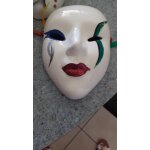 Masque vnitien porcelaine blanc multicolore