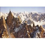 Massif du mont blanc, l'aiguille du midi, dans le lointain le grand combin et le mont rose (ref 85 / ...