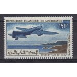 Mauritanie 1966 poste aerienne : avions anciens : couzinet  arc - en - ciel  - timbre neuf *