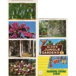 Mc kee jungle gardens, vero beach, florida, carte dpliante de 14 photos recto verso