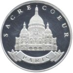 M�daille paris sacr� coeur finition argent souvenirs et patrimoine