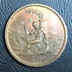 Medaille - soci�t� imp�riale d'agriculture, industrie, sciences, arts & lettres - 1884 - l. j favarcq ...