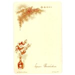 Menu ancien vierge - lithographie - liqueur bndictine - 1900 - (76 - fcamp) - srie 40 n4