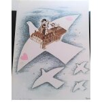 Menu chevaliers de tastevin   l'a�ronautique par peynet   clos de vougeot