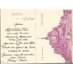 Menu manuscrit et carte postale mre poulardevoir photos