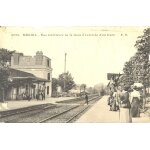 Mériel. gare a l'arrivée du train val d'oise 1916 Mériel. gare a l'arrivée du train val d'oise 1916