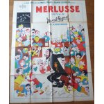 Merlusse de marcel pagnol avec henri poupon, andr pollack - affiche originale de film signe dubout ...