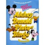 Mickey donald pluto et dingo en vacances - walt disney - affiche de cinma plie 60x40 cm
