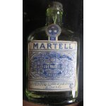 Mignonnette bouteille vide cognac martell   dry pale   ann�es 50 - 60 avec une capsule