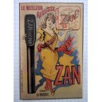 Mini affiche r�glisse zan ancienne sous plastique.