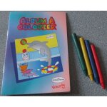 Mini album a colorier - vitalitos de brittany ferries - 16 planches de style nautique + 4 crayons pastel ...