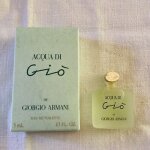 Miniature parfum acqua di gio eau de toilette 5 ml Miniature parfum acqua di gio eau de toilette 5 ml