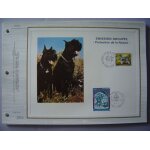 Monaco 1974 - 2 feuillets philat�liques cef 65 et 65s - protection de la nature : schnauzer et saint ...