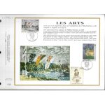 Monaco 1989 document philat�lique cef n 316 les arts philibert florence / alfred sisley / paul c�sanne ...