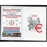 Monaco 2002 carte de voeux philatlique o. e. t. p.