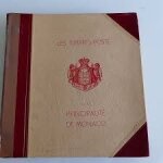 Monaco album de timbres (non complet) maison henri thiaude de 1885 a 1954