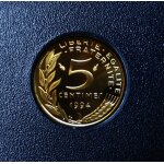Monnaie de france - 5c marianne de 1994 be neuve issu du coffret belle epreuve