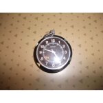 Montre a gousset argent� a cadran noir et blanc