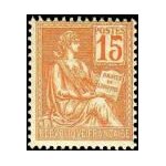 Mouchon type ii 15 c orange oblit�r�