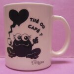 Mug bol bock a anse   th ou caf / grenouille mascotte koulapic   - prizee - 30 cl env.
