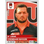 N 130 - stickers image panini rugby 2014 / 2015 - coenraad basson