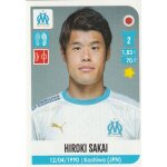 N 227 - stickers image vignette - panini - foot 2020 / 2021 - hiroki sakai - olympique de marseille - ...