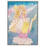N41 - stickers image panini barbie l'amie du coeur
