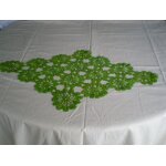 Napperon vert au crochet