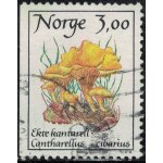Norvge 1989 oblitr used champignon cantharellus cibarius girolle y&t no 966 su