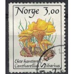 Norvge 1989 oblitr used mushrooms champignons cantharellus cibarius girolle su