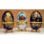 Oeuf boite en porcelaine