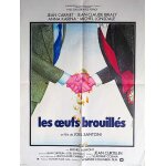 Les oeufs brouill�s - v�ritable affiche de cin�ma pli�e - format 60x80 cm - de jo�l santoni avec jean ...