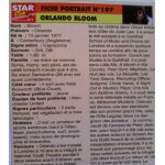 Orlando bloom fiche portrait n197 star club Orlando bloom fiche portrait n197 star club