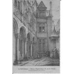 Orlans - maison d' agns sorel , 15 rue de tabour - faade donnant sur la cour - oblitre en 1929 - ...