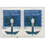 Paire horizontale timbres france charte des droits fondamentaux de l'union europ�enne 2003