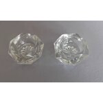Paire de salerons ou bougeoirs cristal vintage