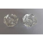Paire de salerons ou bougeoirs cristal vintage