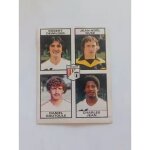 Panini football 1984 84 robert dewilder , jean - noel duse , daniel goutoule , charles jean , vignette ...