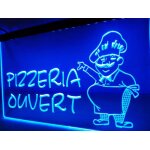 Panneau commerce magasin pizzeria ouvert led enseigne lumineuse neon lampe