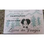 Pantoufles marque l'alsacienne laine des vosges