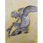 Pastel huil� original portrait 3