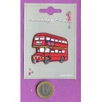 Patch ecusson thermocollant bus autobus rouge anglais
