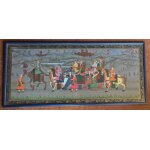 Peinture indienne sur soie (original ou reproduction ? a expertiser).