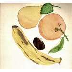 Peinture originale signee annee 1931 / pour collection ou encadrement decoratif / theme : nature / fruits ...
