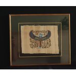 Peinture sur papyrus   isis d�esse de l'amour