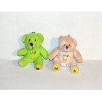 Peluche ours porte cles t�l�thon la poste lot 2 oursons