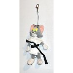 Peluche tom et jerry porte cles tom le chat sport karate judo ceinture noire ferrero