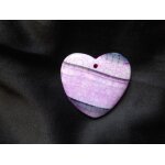 Pendentif en agate rose, blanc et noir avec veines de dragon. 4. 4 cm. magnifique pierre aux couleurs ...