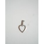 Pendentif en argent forme coeur